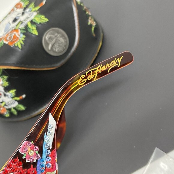 Ed Hardy EHS 004 63-12 120 Tortoise - Sunglasses w/ Case main image 10